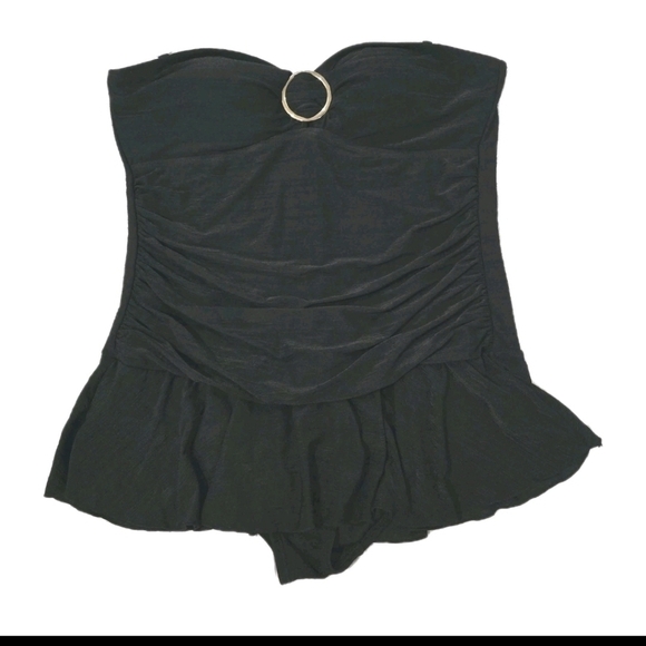 Womens One Piece Swimsuit Plus Size 18W Fashion Bug Swimdress Strapless - Picture 6 of 6